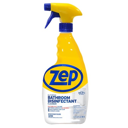 Zep Zep No Scent Disinfecting Bathroom Cleaner 32 oz 1 pk ZUPRXDC32